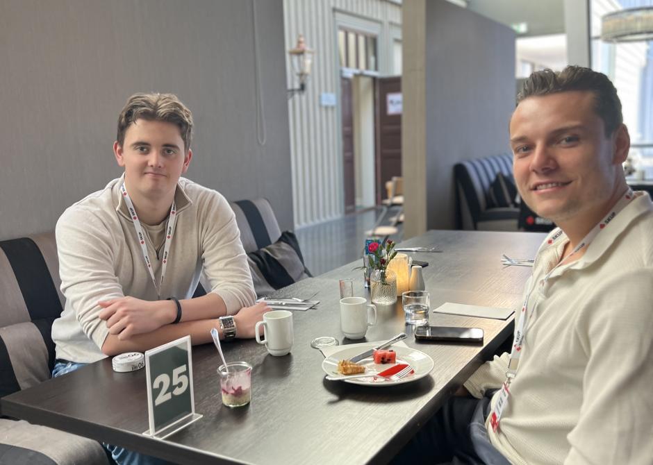 Mathias Brandt og Lars Østensen frokost 
