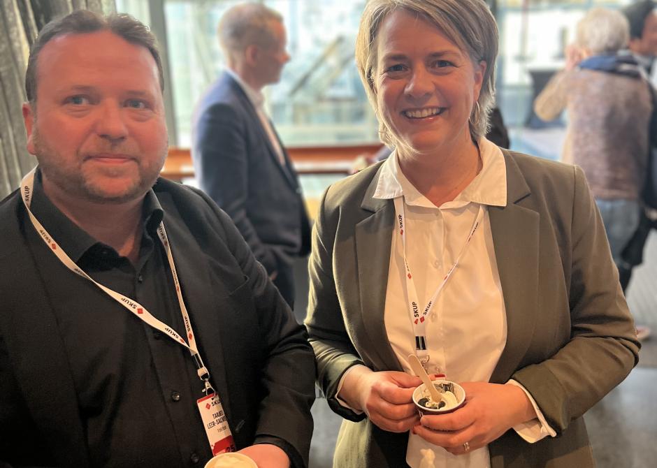 Tarjei Leer-Salvesen og Astrid Dalehaug Norheim. 