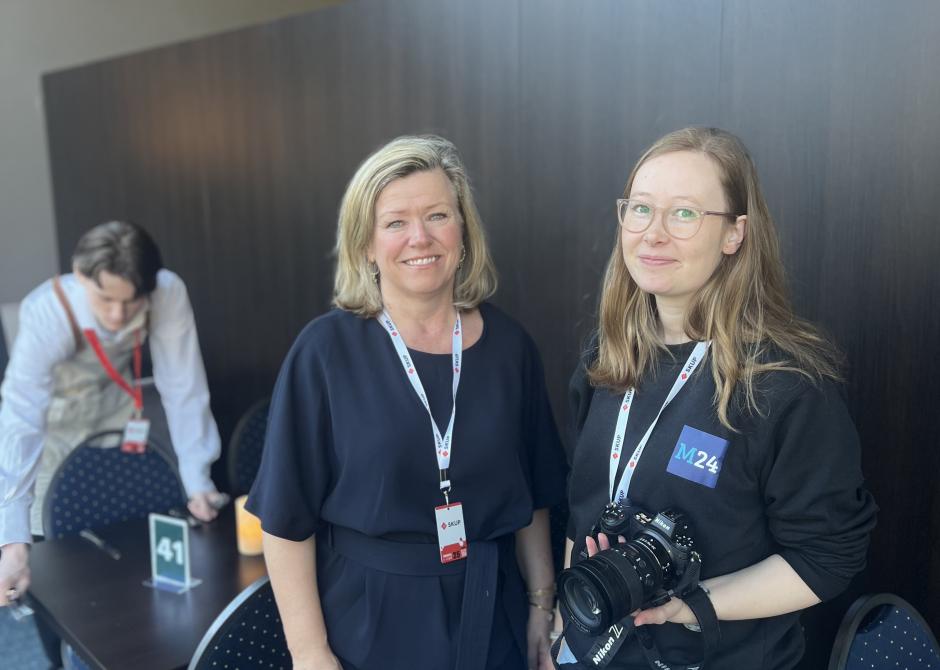 Tone Tveøy Strøm-Gundersen og Kristine Sterud frokost 